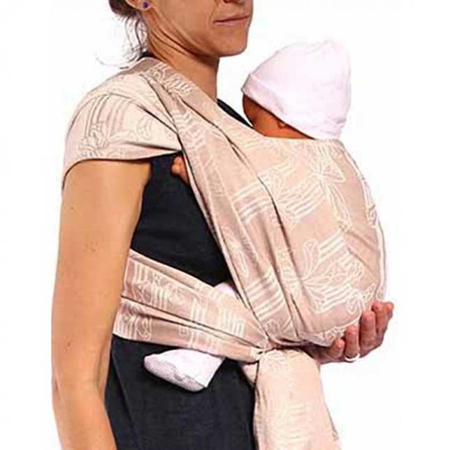 fascia porta bebé jacquard deauville sable 460 cm.