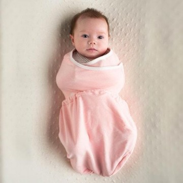 fascia per neonati swaddler - natural+rosa 