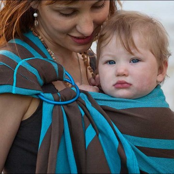 fascia porta bebé ad anelli simon 