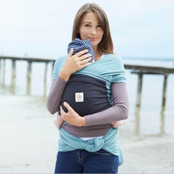 fascia porta bebé wrap - eucalyptus 