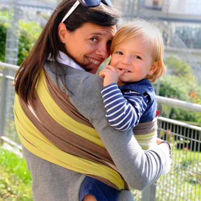 fascia porta bebé ad anelli valentine 