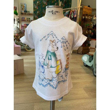 t-shirt in cotone bio - ghiacciaio s solo cose belle 