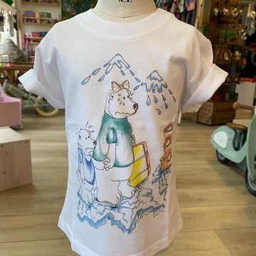 t-shirt in cotone bio - ghiacciaio s solo cose belle 