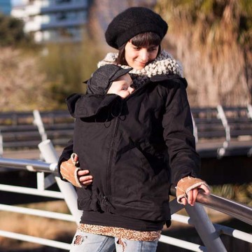 giacca per fascia, marsupio e mei tai nera l