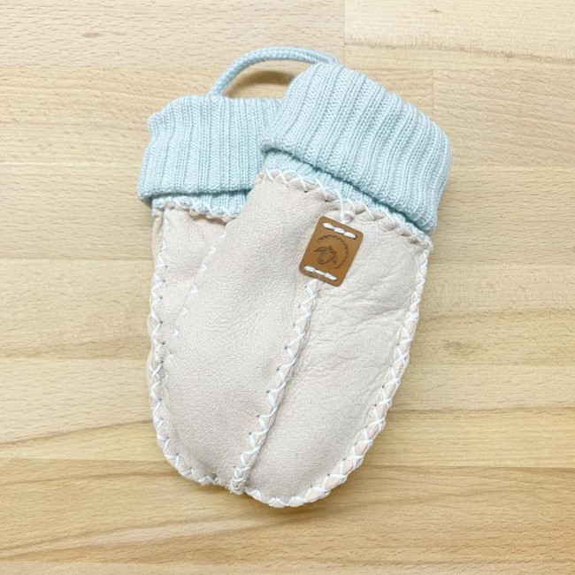 guantini neonato in pelle di agnello balu rosa antico taglia unica 