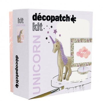 mega kit decoupage unicorno 