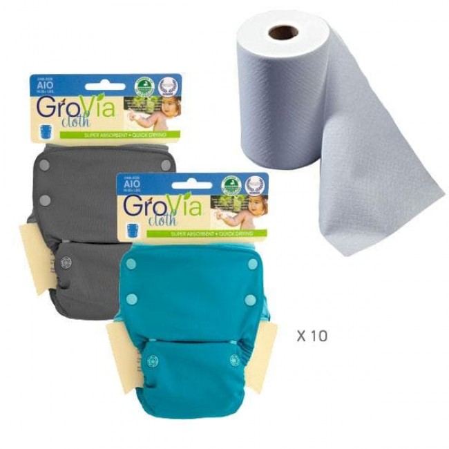 corredo 10 pannolini lavabili tutto in uno 