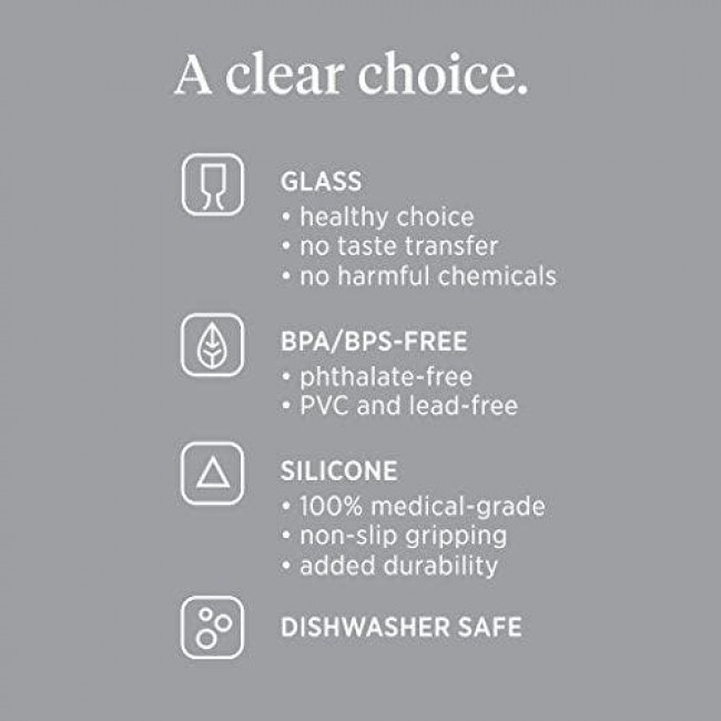 borraccia in vetro antiurto 475 ml. arancione 