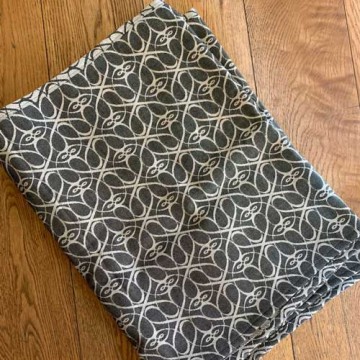 fascia porta bebè telescope grigia 460 cm.  lovaloom 