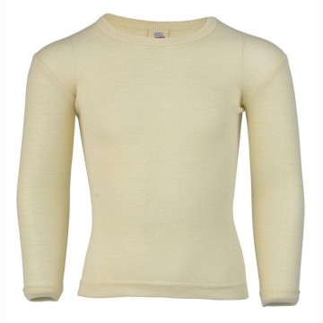 maglia lana e seta manica lunga ecrù 164