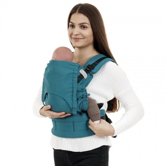 marsupio ergonomico regolabile fusion full buckle baby size petrol 