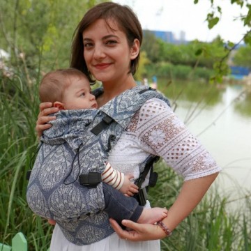 marsupio ergonomico regolabile switch baby size ayaz glitter