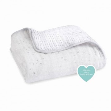 copertina dream blanket - metallic silver 