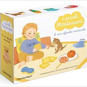 i piccoli montessori, cofanetto sensoriale 