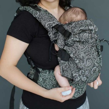 marsupio ergonomico regolabile switch baby size efes paisley hazel dark