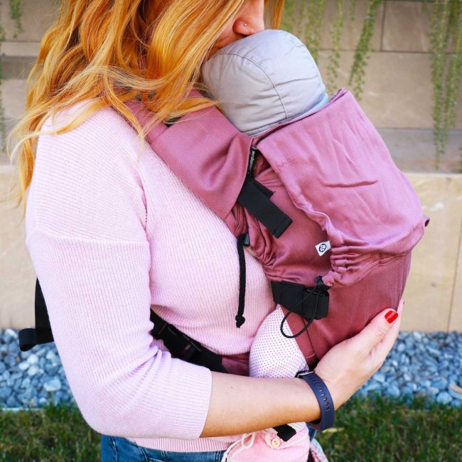 marsupio ergonomico regolabile switch baby size plum