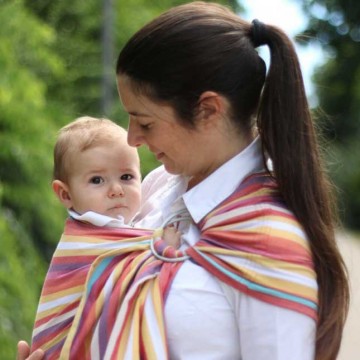 fascia porta bebé ad anelli lola 