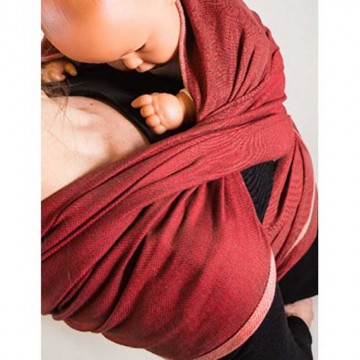 fascia porta bebé - rouge velours 410 cm.