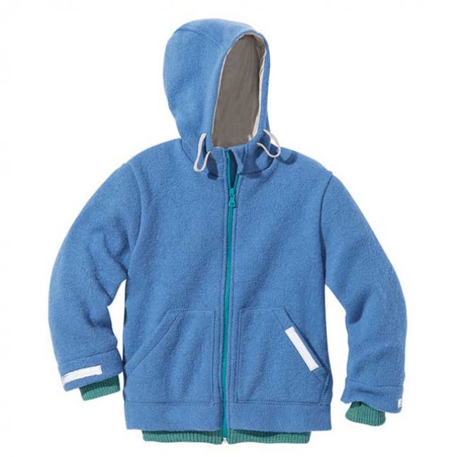 giacca outdoor in lana cotta bluette 134/140