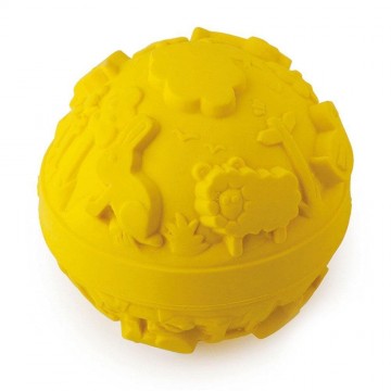 palla mondo in lattice gialla