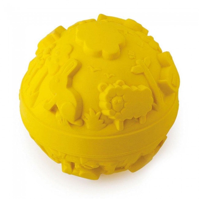 palla mondo in lattice gialla