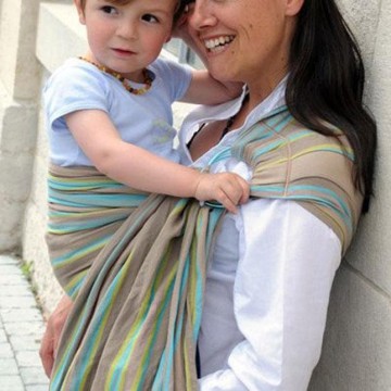 fascia porta bebé ad anelli sacha 