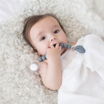 portaciuccio in silicone grigio 