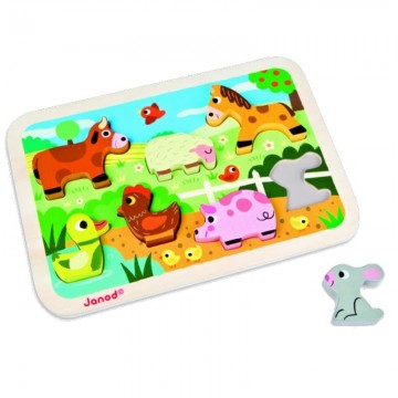 puzzle animali della fattoria 