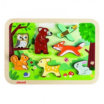 puzzle animali della foresta 