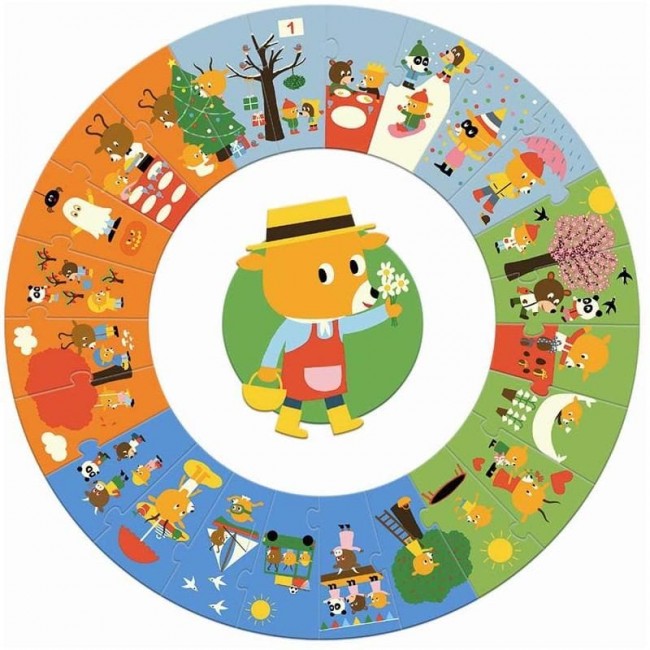 puzzle gigante un anno e le stagioni 
