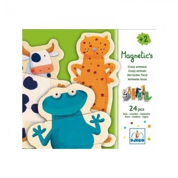 puzzle magnetico animali matti 