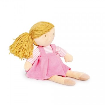 bambola in stoffa rose 