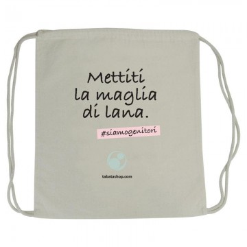 sacca cotone con spalle in corda 