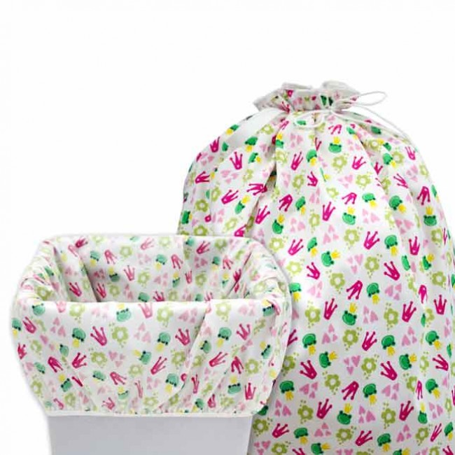sacca porta pannolini per secchio kiss the frog 