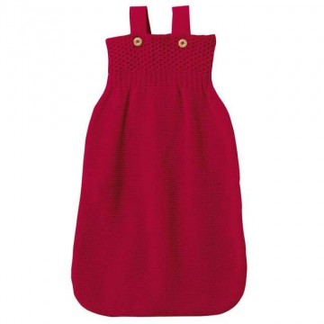 sacco nanna di lana merinos rosso 65 cm 0-6 mesi circa misura 1