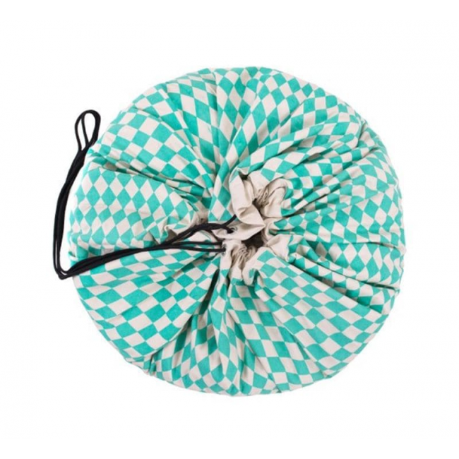 sacco portagiochi rombi verdi collezione classic 