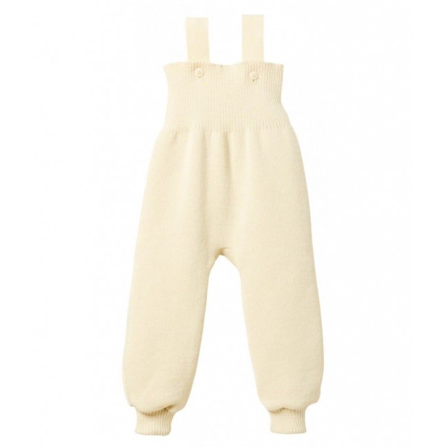 salopette lana merinos panna 62/68 cm.