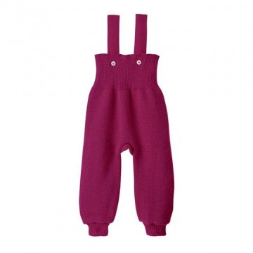 salopette lana merinos berry 62/68 cm.