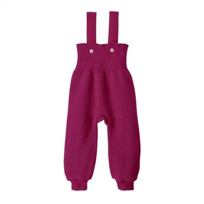 salopette lana merinos berry 86/92 cm.