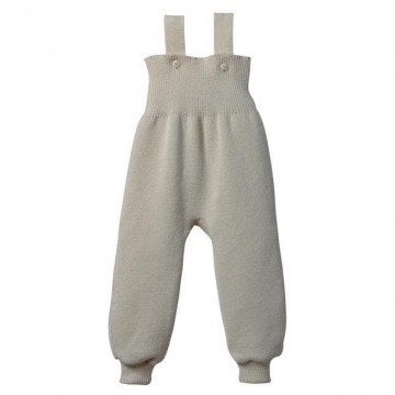 salopette lana merinos grigio 62/68 cm.