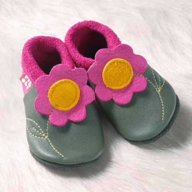 scarpine di pelle jasmine olive 30/31