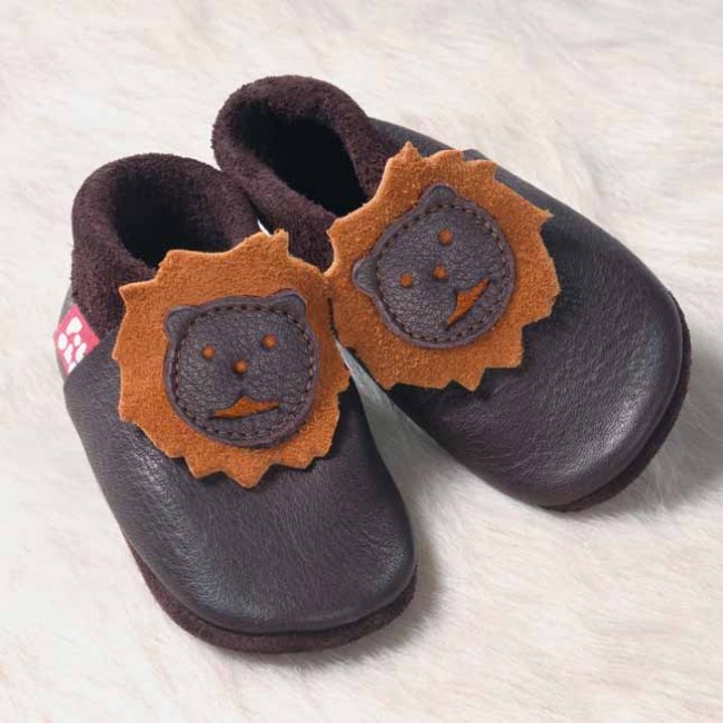 scarpine di pelle leonardo brown 36/37