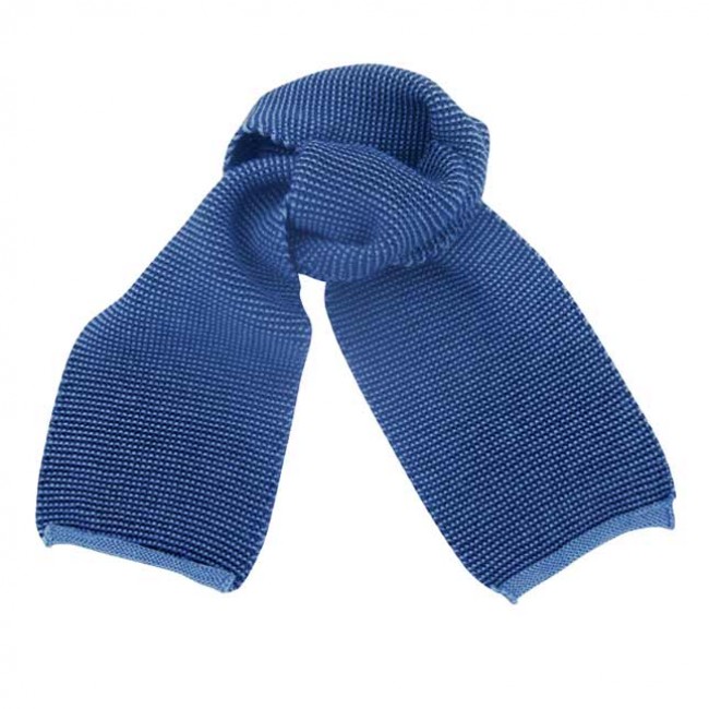 sciarpa lana merinos melange blue melange taglia unica