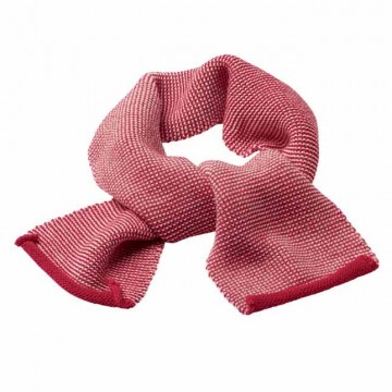 sciarpa lana merinos melange rosso melange taglia unica