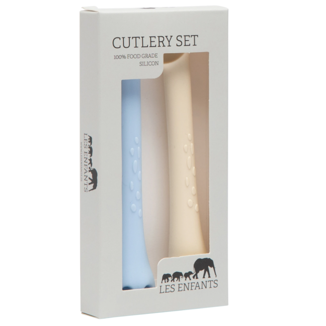 set posatine in silicone rosa/panna