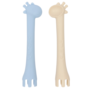 set posatine in silicone blu-panna 