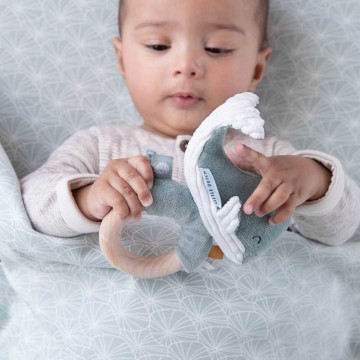 sonaglio in legno balena verde 