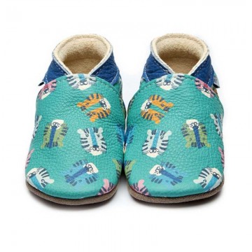 scarpine in pelle hello tiger l con suola in gomma 12-18 mesi