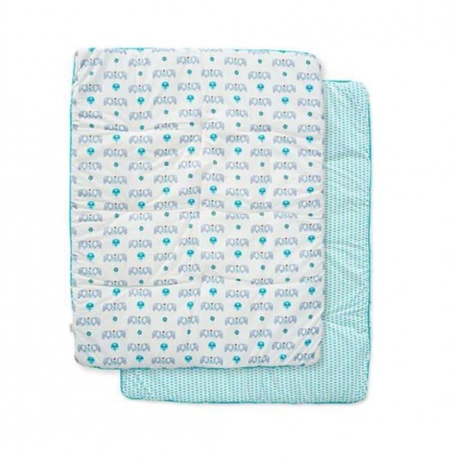 trapunta morbida elefanti blu 