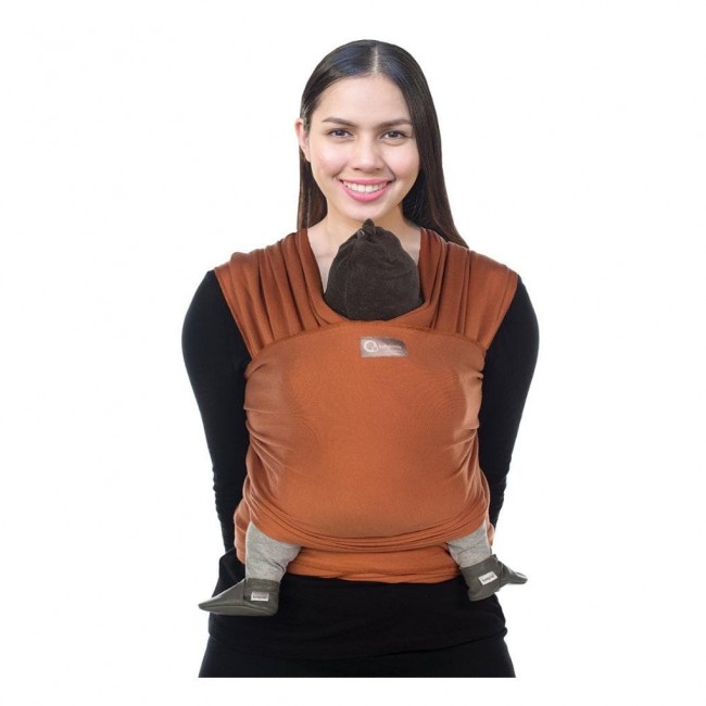 fascia porta bebé tricot slen - mocha 